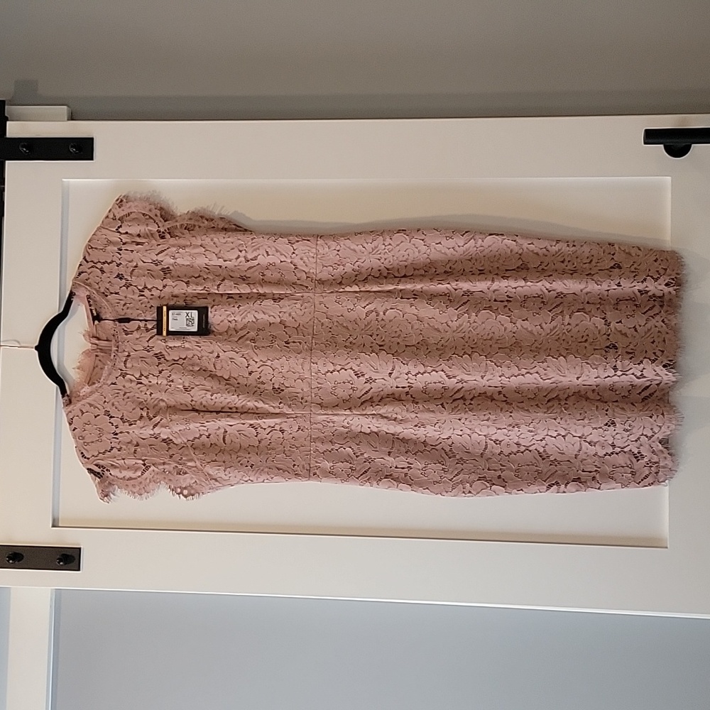 Miusol Pink Lace Wedding Dress